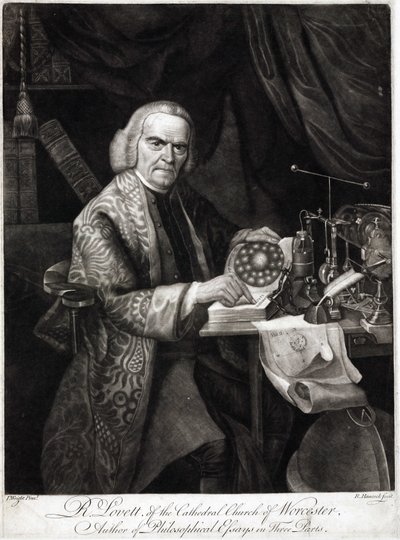 Richard Lovett, britský fyzik, c 1750-1780 od Unbekannt