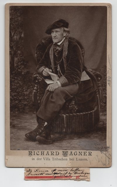 Richard Wagner (1813-1883) (1868, fotografie) od Unbekannter Künstler