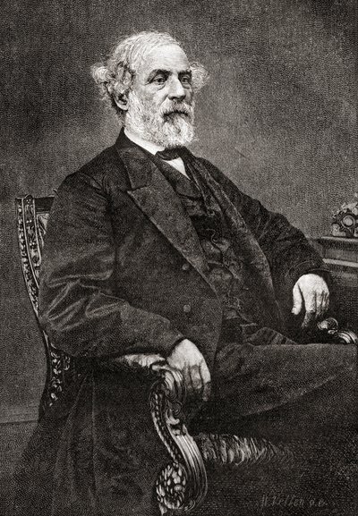 Robert Edward Lee, z The Century Magazine, publikoval 1887 (rytina) od Unbekannt