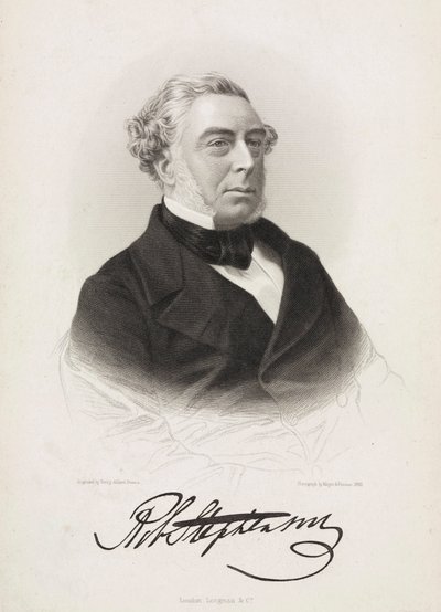 Robert Stephenson, anglický strojní a stavební inženýr, c 1850 od Unbekannt
