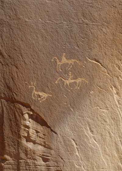 Skalní rytiny, Ledge Ruin, Canyon de Chelly National Monument, Arizona, USA od William M. Timlin