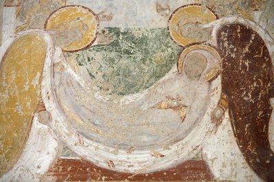 Romantická malba opatství Saint-Savin: pohřeb, Saint-Savin-sur-Gartempe, Francie od Unbekannt