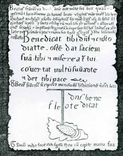 Scéna ze života svatého Františka z Assisi od Unbekannter Künstler