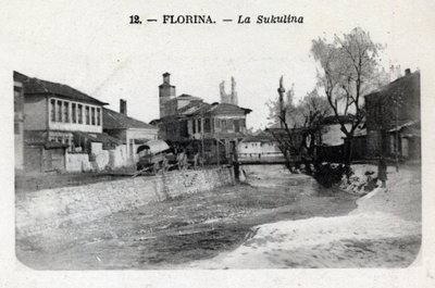 Srbsko, Florina (dnešní Řecko): pohled na Sukulina - Pohlednice 1914-1918 od William M. Timlin