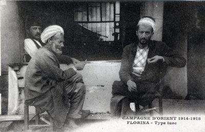 Srbsko, Florina: Turečtí muži - Pohlednice 1914-1918 od William M. Timlin