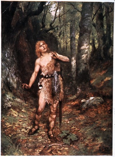 Siegfried (Der Ring des Nibelungen), počátek 20. století (pohlednice) od Unbekannter Künstler
