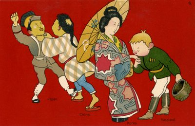 Čínsko-japonská válka a ruská okupace Koreje od Unbekannter Künstler