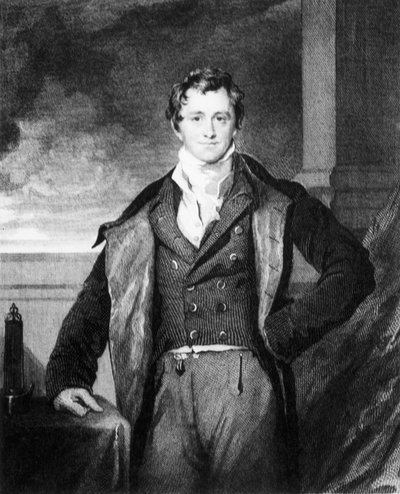 Sir Humphry Davy, anglický chemik, c 1820 od Unbekannt