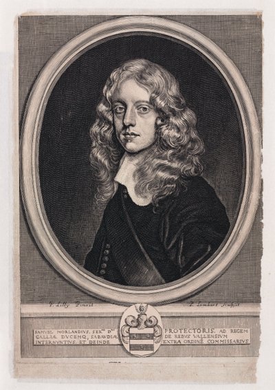 Sir Samuel Morland, anglický diplomat, matematik a vynálezce, c 1660 od Unbekannt