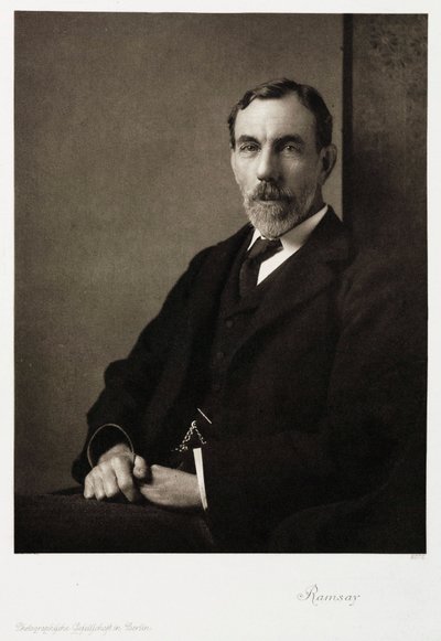 Sir William Ramsay, skotský chemik, c 1910 od Unbekannt
