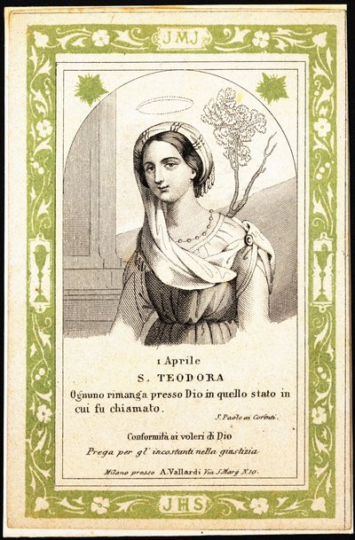 Theodora, počátek 20. století (rytina) od Unbekannter Künstler