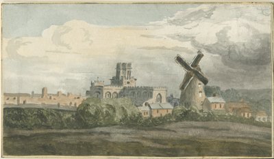 Stafford - North West View: malba vodovými barvami a [?19. století] od Unbekannt