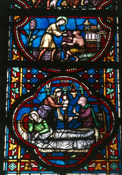Vitráže katedrály Notre Dame z Tournai, Belgie (vitráže) od Unbekannter Künstler
