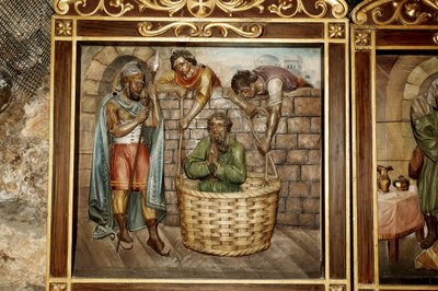 Sýrie – Damašek. Kaple Ananiáše (Hanani). Detail od Benjamin Baud