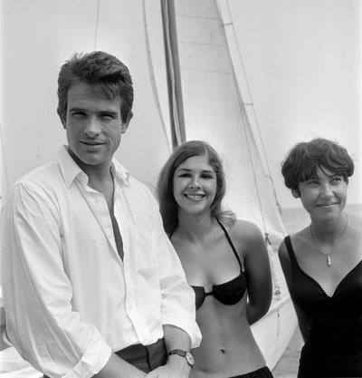 Herec WARREN BEATTY NA VENICE LIDO BEACH - 1965 od Unbekannt