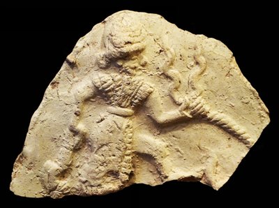 Tabulka zobrazující boha bouří Ishchali, Isun Larsa, Babylon, Mezopotámie, cca 2000-1600 př.nl od Unbekannt