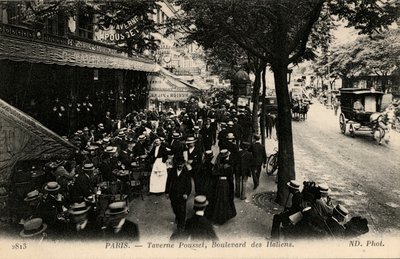 Taverne Pousset, Boulevard des Italiens, Paříž od Unbekannter Künstler