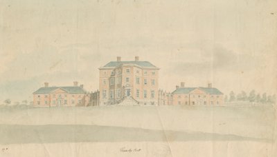 Teddesley Hall: malba akvarelem a [konec 18. století] od Unbekannt