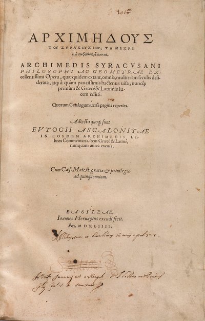 Archimedes Palimpsest od Unbekannt