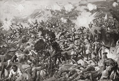 Bitva u Spion Kop, Tugela River, Natal, Jižní Afrika, 23-24 ledna 1900 během druhé búrské války. od Unbekannt