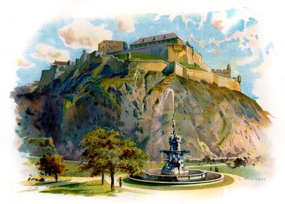 Castle Rock, Edinburgh od Unbekannter Künstler