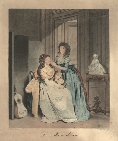 Delikátní dárek, Paříž, kolem roku 1820 (rytina) od Unbekannter Künstler
