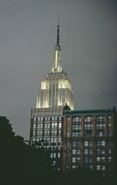 Empire State Building v noci (foto) od Unbekannt