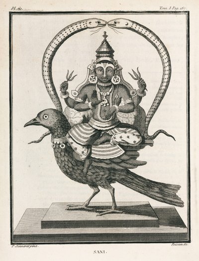 Hinduistický bůh Sani od Unbekannt