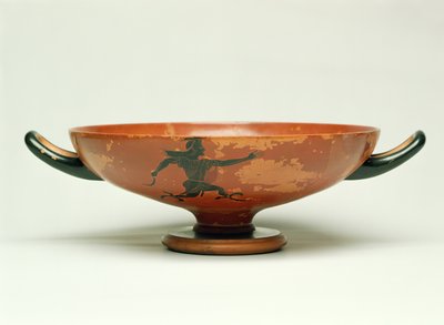 Pronásledování Persea, podkrovní černý figurální kylix vyrobený The Pepaks Master, 525-520 př.nl (keramika) od Unbekannt