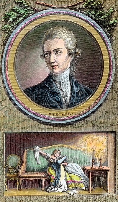 Smutky mladého Werthera od Unbekannter Künstler