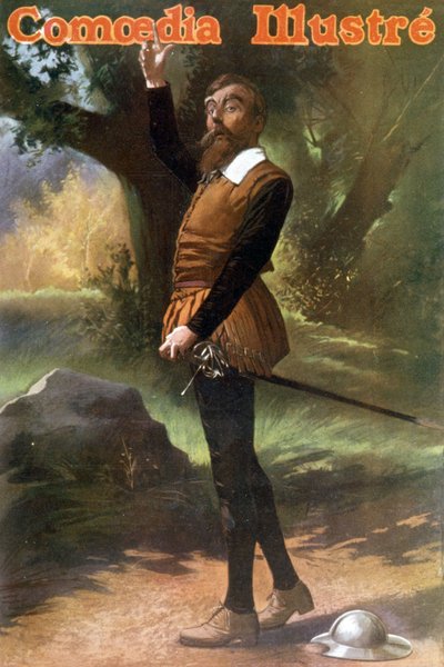 Herec Marcoux jako Don Quichotte od Unbekannter Künstler