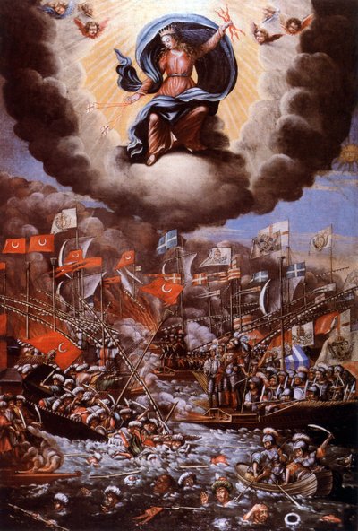 Bitva u Lepanta (1571), obraz od Unbekannter Künstler