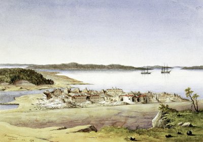 "Pevnost Bomarsund na Alandských ostrovech (Finsko), srpen 1854 od Unbekannter Künstler