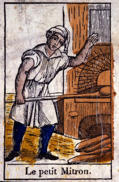 Malý pekařský chlapec, asi 1850 (rytina ) od Unbekannter Künstler