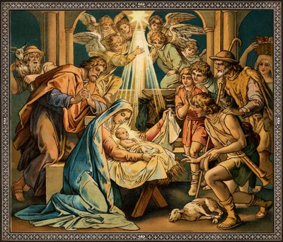 Narození Páně - Madona s dítětem - Nový zákon od Unbekannter Künstler