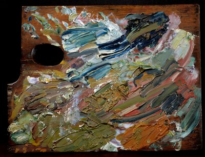 Paleta nizozemského malíře Vincenta Van Gogha (1853-1890), 35 cm od Unbekannter Künstler