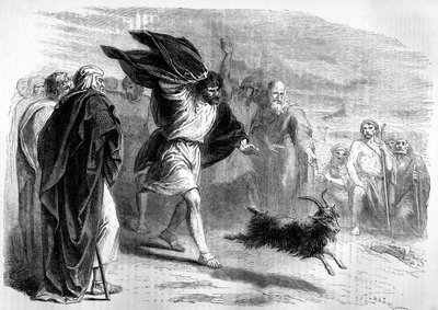 Obětní beránek vyslaný na poušť - Bible od Unbekannter Künstler