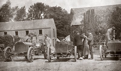 Tři motorové vozy Gordon Bennett Napier od Unbekannt