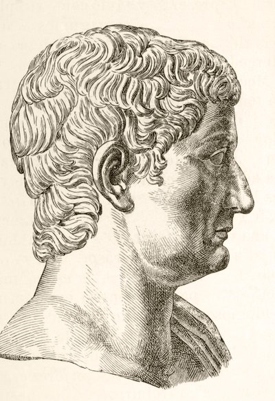 Tiberius Caesar Augustus (42 př. n. l. - 37 n. l.), druhý římský císař, narozen jako Tiberius Claudius Nero, z 