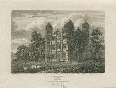 Tixall Hall - Gatehouse: rytina, 25. listopadu 1775 od Unbekannt