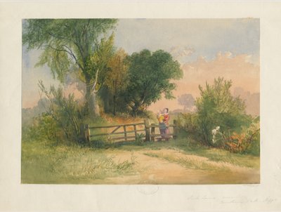 Trentham - Park Lane: malba akvarelem, nd [?19. století] od Unbekannt