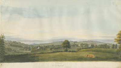 Vale of Shugborough: malba akvarelem a [konec 18. století] od Unbekannt