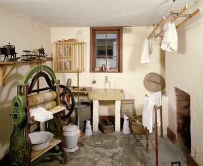 Viktoriánská Scullery (foto) od Unbekannt