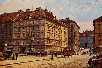 Vídeň Freiung, počátek 20. století (pohlednice) od Unbekannter Künstler