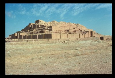 Pohled z jihu na Zikkurat, postavený elamským králem Untash-Galem (1265-46 př.nl) (foto) od Unbekannt