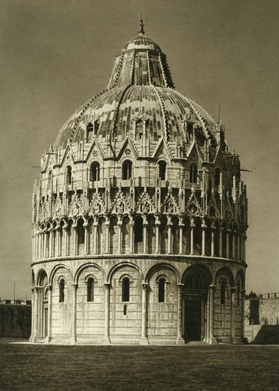 Pohled na Baptistere of Pisa od Unbekannt