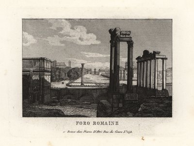 Pohled na Forum Romanum, Forum Romanum, Řím od Unbekannt