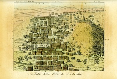 Pohled na město Timbuktu, Mali od Unbekannt