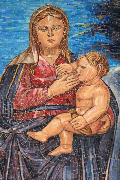 Panna a dítě. Guatemala. Bazilika Zvěstování, Nazaret, Izrael od Unbekannt