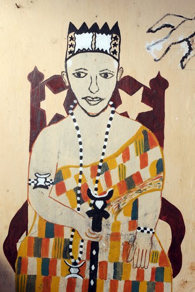 Nástěnná malba voodoo na klášteře. Togoville, Togo od Unbekannt